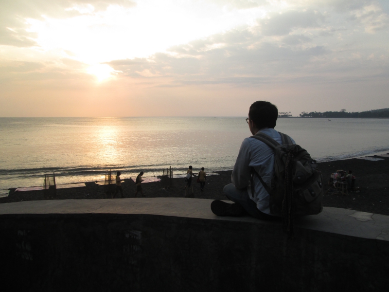 Senja di Pantai Senggigi (Dok. Pribadi)
